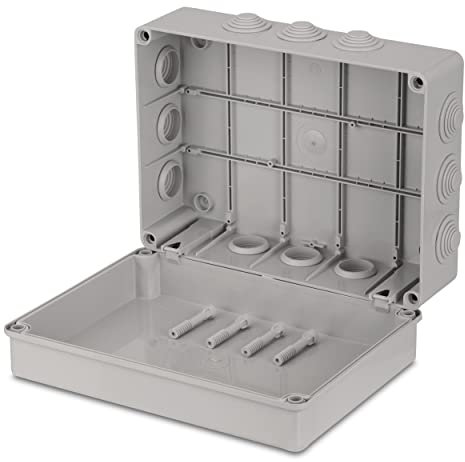 REV Scatola di derivazione, a parete, IP55, 300 x 220 x 120 mm, grigio