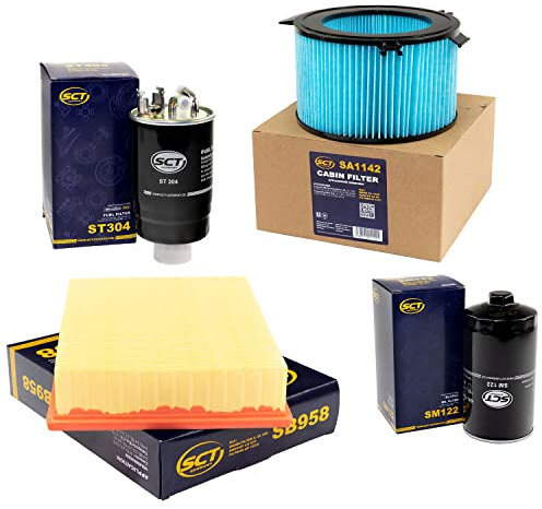 Inspektionspaket SCT Kraftstofffilter + Luftfilter + Innenraumfilter + Ölfilter