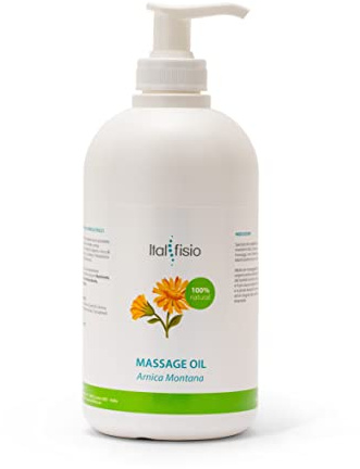 Italfisio - Arnica Montana Oil - für professionelle Sportmassage und Physiotherapie | 500 ml - für Gesichts- und Körpermassagen Aromatherapie