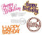 Happy Birthday Cutting Dies Metal Die Cuts Stencils for DIY Scrapbooking Album Decorative Embossing Paper Dies for Card Making