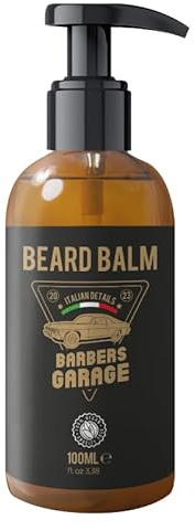 Barbers Garage skägg balsam (100 ml) – Italian Details – skäggstyling för skäggglans – Leavein eller RinseOut, skäggvård, skäggrengöring