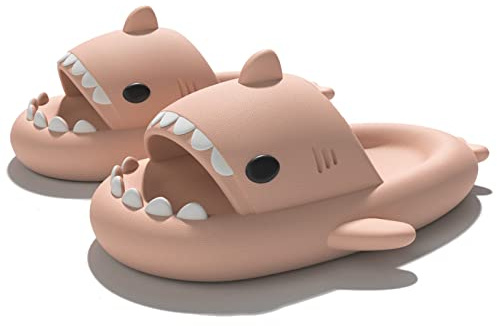 Sisttke Ciabatte Squalo Bambini Shark Slides Nuvola Sandali Ragazzi Cuscino Slippers Ragazze Casa Pantofole Spiaggia Piscina Doccia A Punta Aperta Estate Infradito, Rosa, 34/35 EU, Tag 220