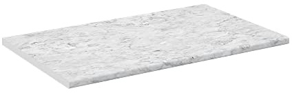 Vicco Plan de Travail Cuisine R-Line, Blanc/marbre, 100cm, adapté au Montage sur des Meubles Bas et des Plans de Travail