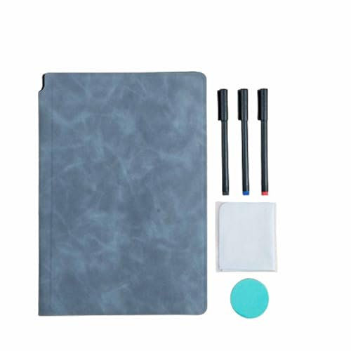 HSOYGE Kreidetafeln, kleines Whiteboard, weiße Tafel, A4, trocken abwischbar, weiße Tafeln, löschbare Notiztafel, mobiler Schreibblock, löschbar, Mini (grau, 16,5 x 24 cm)