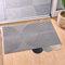 Blumtal Felpudo de 40 x 60 cm, antideslizante, para puerta delantera, de poliéster, para interiores, exteriores, color gris claro