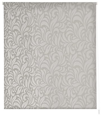 Estoralis MYRCELLA | Estor Enrollable Diseño Moderno | Translúcido Jacquard | Color Gris | 140 x 255 cm (Ancho/Alto) Tamaño Tela 137 x 250 cm | Estores para Ventanas y Puertas