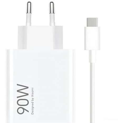 Xiaomi Hyper Charging Combo 67 W, Doppel-Ladegerät, Typ A und USB C, Ladegerätkopf für alle Handys, kompaktes Universal-Ladegerät, ultraschnelles Aufladen, 90 W, Weiß