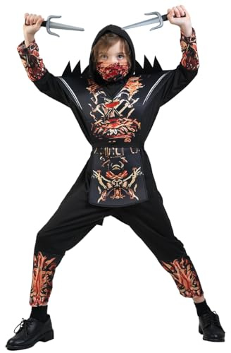 SEA HARE Costume de Guerrier Samouraï Ninja Cool Pour Enfants