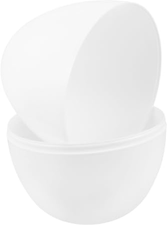 Cabilock Giant Fillable Easter Egg Milk White Plastic Openable Egg Shell for Party Favors Raffle Games Basket Stuffers and Easter Decorations