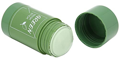 Pongnas Nettoyage Solide au thé Vert, élimination des Points Noirs, Bâton de Boue de Nettoyage en Profondeur, éclaircit le Teint, Conception Facile à Transporter pour les Types de