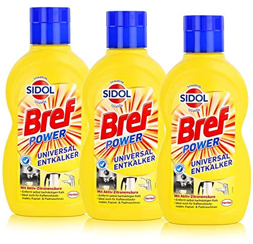 Sidol Universal-Entkalker 500 ml - Mit Aktiv-Zitronensäure (3er Pack)