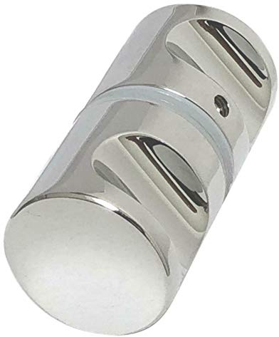 Bohle Messing verchromt rund Glas Dusche Türknauf