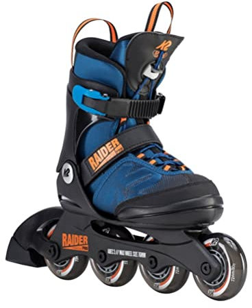 K2 Skates Jungen Inline Skates Raider PRO, Black - Blue - orange, 30D0221.1.1.M
