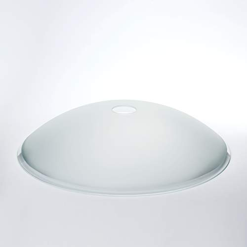 Glas, Ersatzglas, matt, mit Glasöffnung 42mm f. E27, Ø 390mm (Ø 390mm klar-matt)