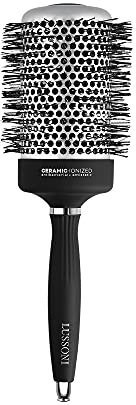 TB TOOLS FOR BEAUTY T4B LUSSONI Professionelle Antistatische Styling Bürste mit Geriffelten Borsten Schwarz 65 mm, 1 stück x