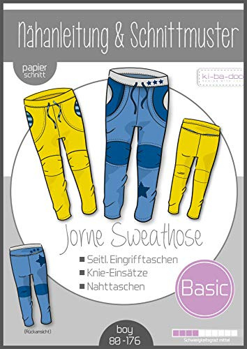 Schnittmuster kibadoo Sweathose Jorne Papierschnittmuster