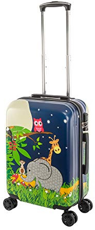Travelhouse Happy Children Kinder Koffer Elephant ABS Hartschale Reisegepäck Reisetrolley Trolley Kinderkoffer Kindertrolley 41L