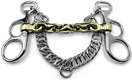 OTTE Butterfly Pelham with Waterford Mouthpiece German Silver Horse Bit (5.5)