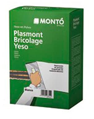 Masilla Plasmont Bricolage Yeso preparado en Polvo color Blanco 1kg