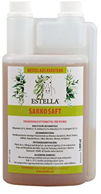 ESTELLA Sarkosaft (1 Liter) für Pferde | unterstützt den Hautstoffwechsel bei Irritationen (Sarkoid usw.) | ohne Zucker + Alkohol