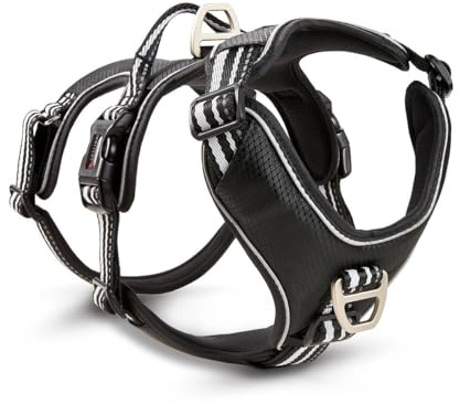 Wolters Geschirr Active Pro No Escape, Größe:40-47.5 cm, Farbe:schwarz/Silber
