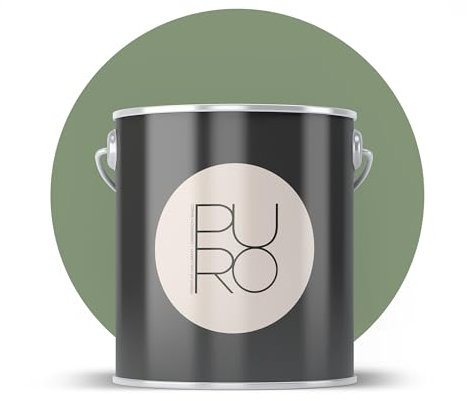 livingwalls PURO C5003 - Pintura de pared con muy alta opacidad, color interior mate de alta calidad, color verde, 1 l
