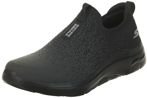 Skechers Go Walk Arch Fit 2.0 Linear Axis 2.0 - Tenis para Hombre, Black, 43 EU