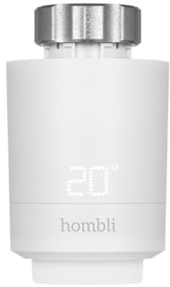Hombli Kit de Démarrage pour Thermostat de Radiateur Intelligent avec Fonction App | Thermostat de Chauffage avec Commande Vocale et Bluetooth | Économies d'Énergie | Compatible avec Google et Alexa
