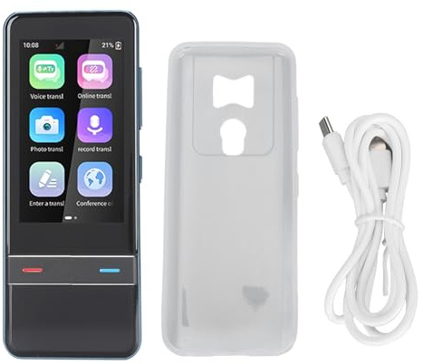 ciciglow F6-Sprachübersetzergerät, 139 Online-Sprachübersetzungen Touchscreen-Sprachübersetzer 1G und 8G AI Intelligent Translator