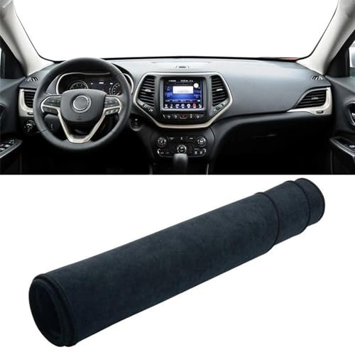 Car Interior Accessories Für Jeep Für Cherokee KL 2014 2015 2016 2017 2018 2019 2020 2021 Auto Dashboard Abdeckung Teppiche Zubehör Vermeiden Licht Pads Anti-UV Centre Console Dashboard Cover (Color