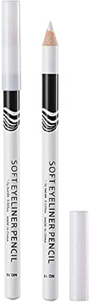 Eyeliner en Rose - Stylo eyeliner blanc - Surligneur - Crayon eye-liner - Traits souples - Imperméable - Durable - Ombre à paupières - Effet peau de soie - Crayon éclaircissant - Grand format (A