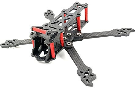 XYWOPO AlfaRC Fighter140 140mm 3mm/4mm Arm Rahmen Kit 3K Carbon Faser RC Drone FPV Racing quadcopter Ersatzteil DIY Zubehör Quadrocopter-Rahmenarme (Size : 4mm frame)