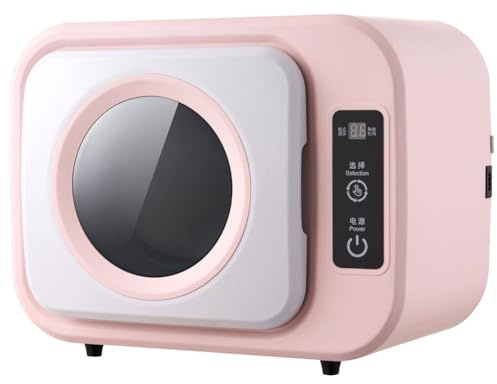 Mini Asciugatrice, Centrifuga Compatta con Riscaldamento Ventilato da 4,5 L, Asciugatrice Portatile for Sterilizzazione Frontale, Asciugatura ad Alta Temperatura 65°C, Fusto Interno in Acciaio(Color:P