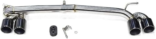 JXTTJ Endstuck Auspuff für BMW F30 F31 320i 330i F33 F34 428i 420i 425i M Sport, Auspuffblenden Edelstahl Auto Endstück Endschalldämpfer Spitze Endrohrblende,C Black 54mm