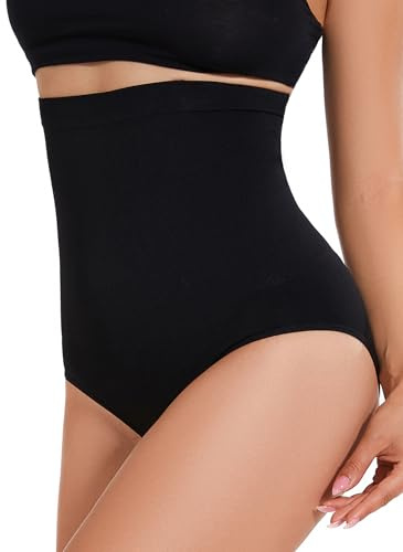 SURE YOU LIKE Tummy Control Knickers High Waist Shapewear for Women Tummy Control Body Shaper Comfortable Panty Underwear Women,1 pcs,Black