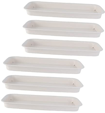 Kisangel 6stücke Kunststoff Blumentopf Schalen Für Balkon Garten Wasserschalen Blumentopf Untersetzer Blumentopftrays Garteneinrichtung