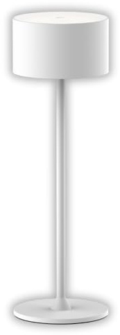 ENOVALITE LED Akku Tischlampe kabellos mit Touch, Dimmbar, Nachttischlampe | Warmweiß Neutralweiß Kaltweiß einstellbar, IP44 Tischleuchte Outdoor wiederaufladbar, Leselampe, weiß