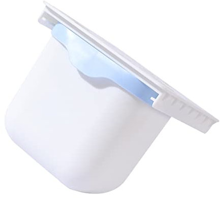 Alipis Desk Trash Can Storage Bin Hidden Office Desk Waste Storage Bucket for Kitchen Office Use