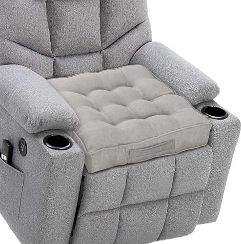 DAWNTREES Premium Booster Seat Cushion - 45x45x8cm Thick Support Pad for Armchairs, Dining Chairs, Cars & Sofas - Ideal for Pregnancy & Post-Operative Recovery - Light-Gray Color