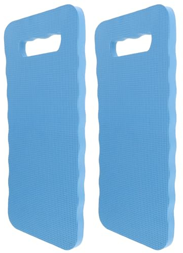 Hemobllo Confezione da 2 cuscinetti per ginocchia da giardino in EVA, flessibile, portatile, 40 x 18 x 2 cm, antiscivolo, per giardino, campeggio e casa, colore casuale
