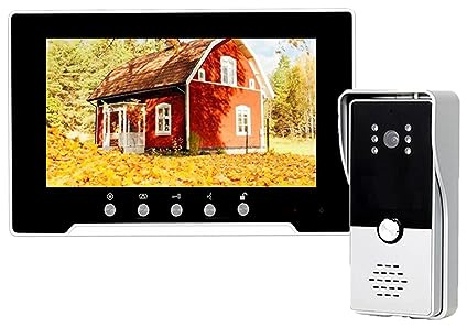 Pekskärm Wifi Trådlös Video Intercom Dörrtelefon Dörrklocka System 1080P Record Motion Detection Tydlig Display Skydd Alla Väder(Set 1)