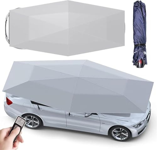 Cochera portátil móvil, tienda de campaña automática plegable a distancia para acampar al aire libre, sombrilla protege coches, 4,2 m, 4,8 m, 5,2 m. Opciones de tamaño