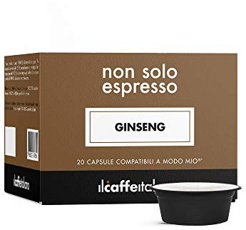Il Caffè Italiano Capsules Compatibles Lavazza A Modo Mio Ginseng 80pcs | Stimulant et Énergisant | Made In Italy | Frhome