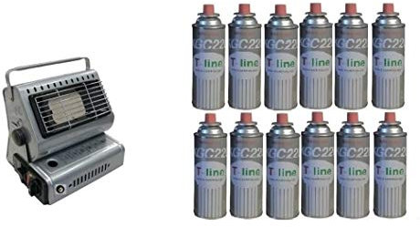 ALTIGASI Prime - Stufa STUFETTA A Gas Portatile Doppia CONNESSIONE Sia CARTUCCE A Gas Sia BOMBOLE + 12 Cartuccia Omaggio
