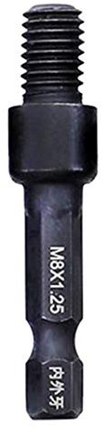 LOVIVER Adaptateur de Mandrin de Perçage pour Filetage, A- M8 x 1,25