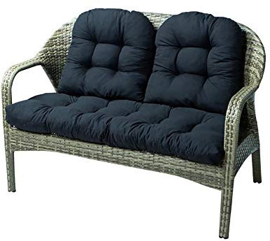 Ruby Lil Amour Coussin, Chaise de Jardin Coussin pour Jardin Chaise Longue, Coussin de Chaise Haut à l'extérieur du café (Non président),Noir