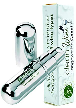 Clean Wine | Hangover Be Gone! | Clinically Proven Sulphite Remover Spray | Wine Accessory Gift for Wine Lovers