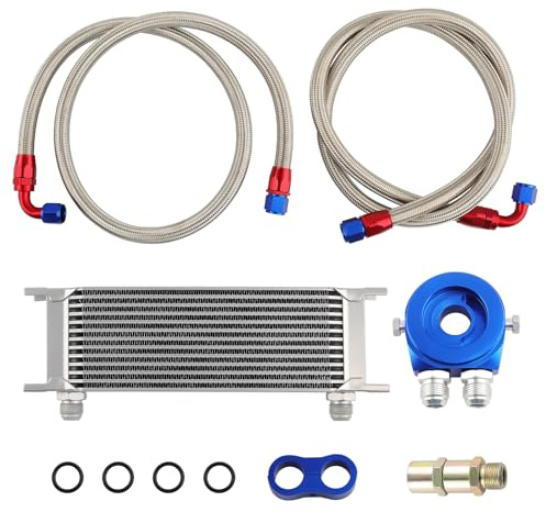 maXpeedingrods Universel 13 Rangée AN-10 Moteur Radiateur Huile moteur | Cooler Kit refroidissement huile moteu