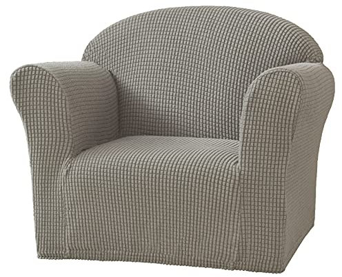 BEDSETS 1 Sitz Weichen Sessel Couch Abdeckung Einfarbig Elastische Stretch Sofa Mini Größe Schutzhülle Sofa Protector für Kinder Stuhl (Olivgrün,2 Pieces)