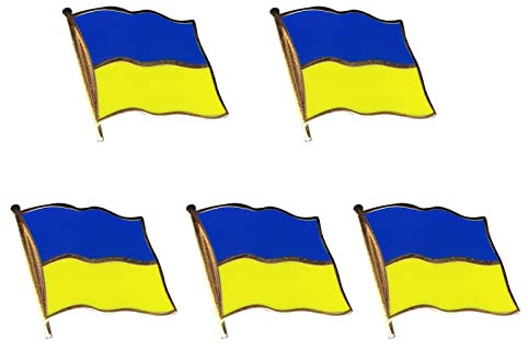 Kielsjajd Pin Ukraine - Fahne Flagge Ukraine Pin Brosche Ukraine Pin Anstecker Ukrainische Knopfabzeichen Anstecknadel Ukraine Zubehör Geschenk für Hut Hemd Rucksäcke